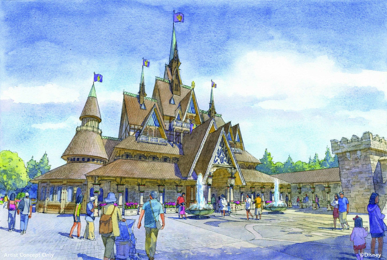 「アレンデール・ロイヤルバンケット」の外観（C）Disney