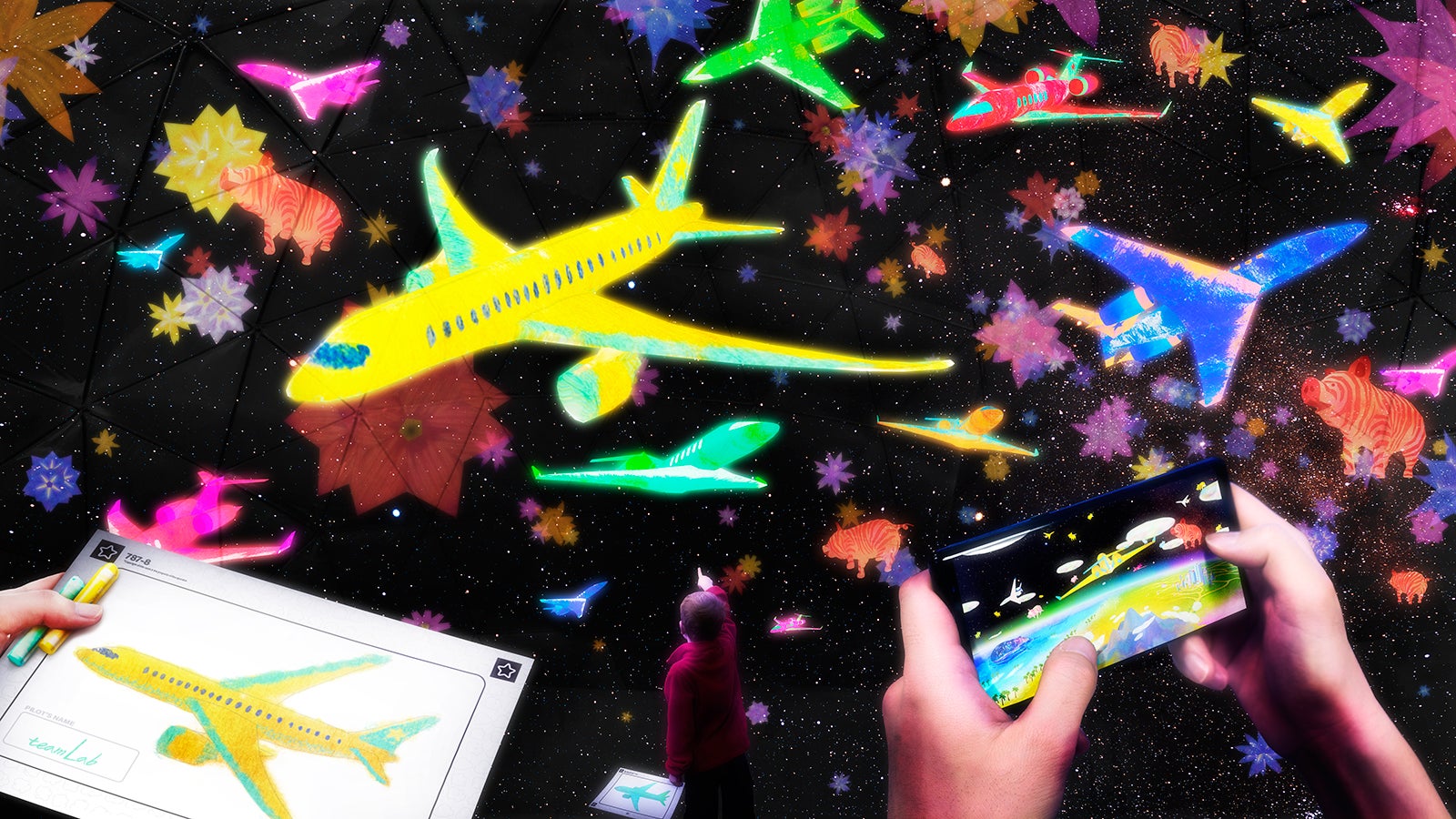 お絵かきヒコーキ／画像提供：中部国際空港