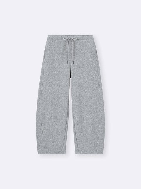 GUのヘビーウェイトスウェットバレルレッグパンツ