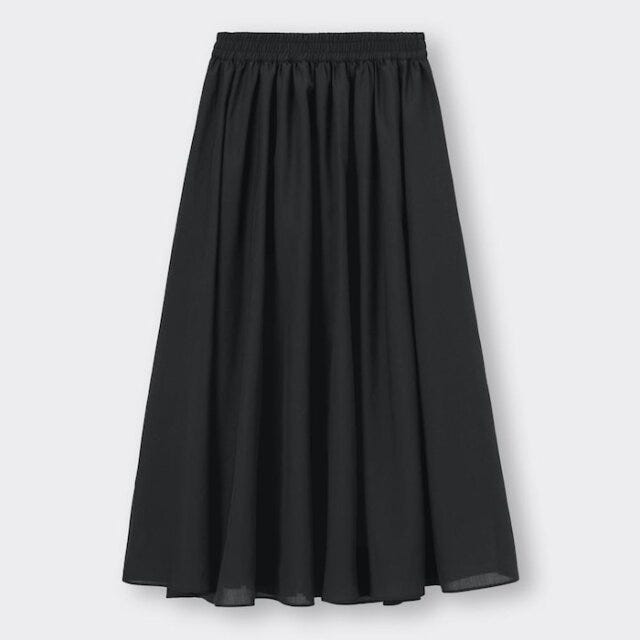 GU　スカート　黒　フレア