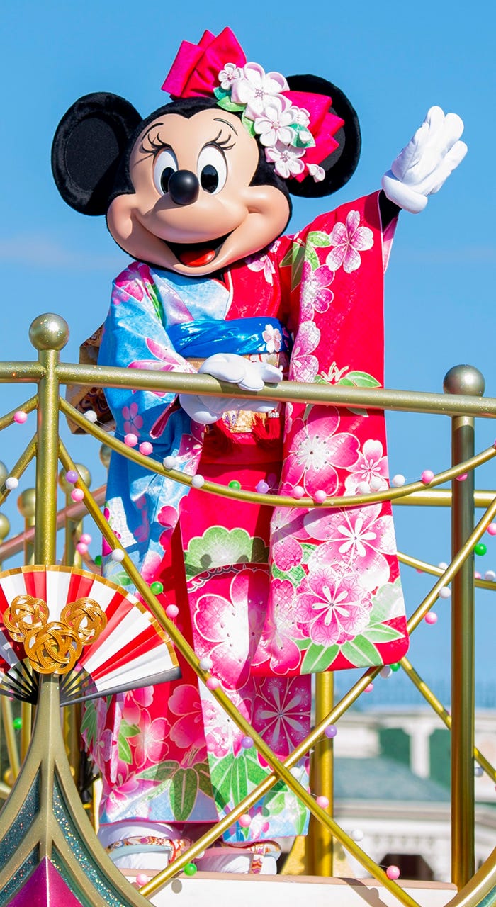 東京ディズニーランドに登場する和服姿のミニーマウス(イメージ)(C)Disney