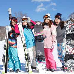 初心者、中級者向けのゲレンデが多いので、初めての女子でもウインタースポーツを楽しめる