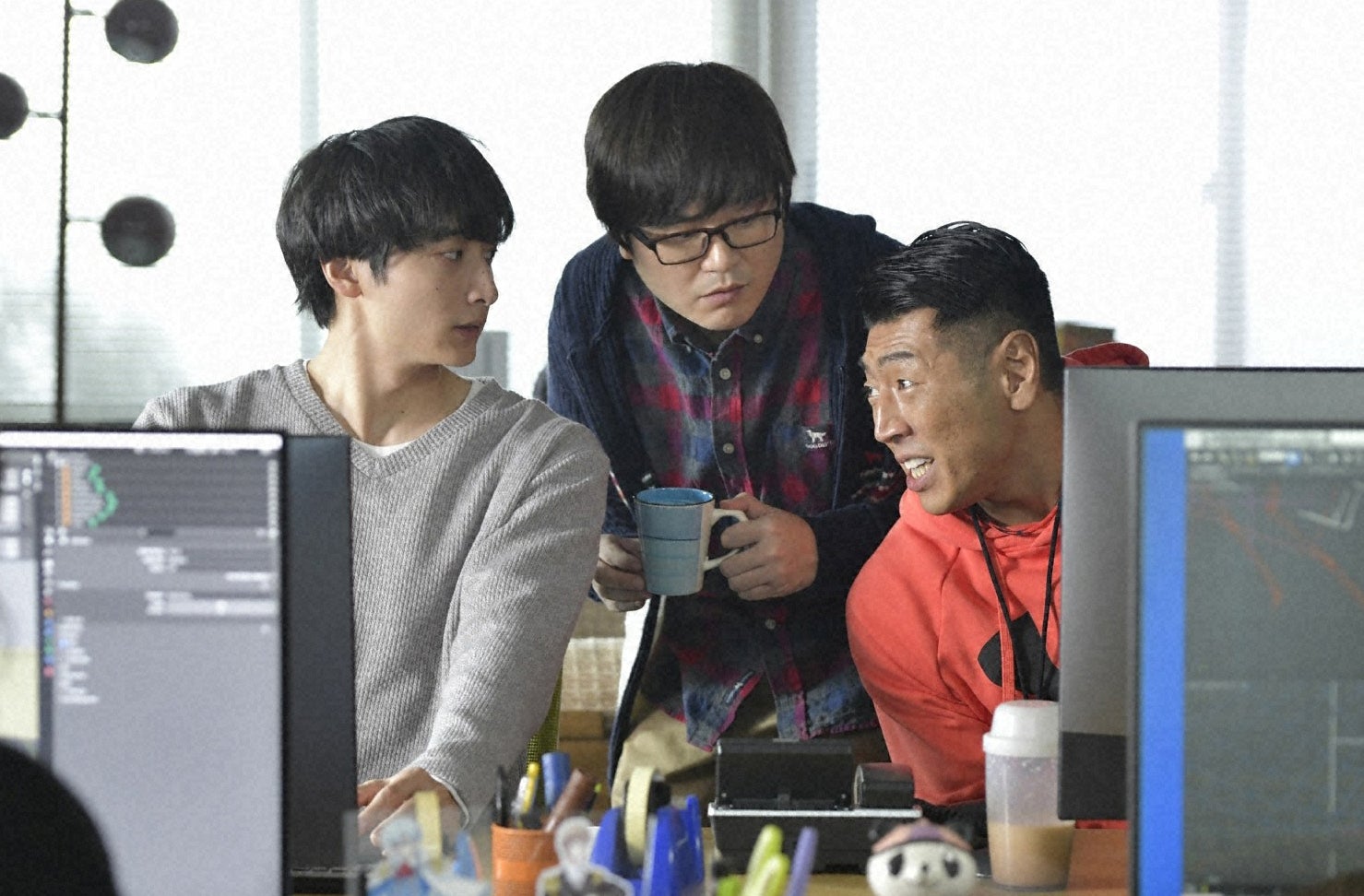 小関裕太、後藤剛範、飛永翼／「来世ではちゃんとします」第5話より（C）「来世ではちゃんとします」製作委員会