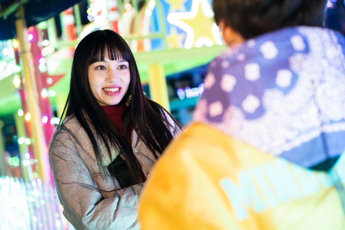 長谷川美月「恋とオオカミには騙されない」第1話(C)AbemaTV, Inc.