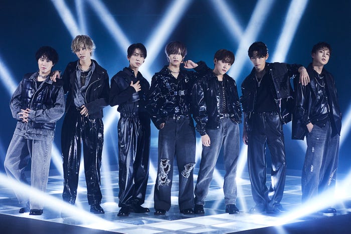 IMP.(左から)椿泰我、松井奏、鈴木大河、佐藤新、基俊介、影山拓也、横原悠毅(C)TOBE Co., Ltd.