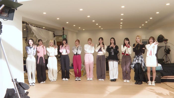 ME:I/TVCM撮影メイキングより(提供写真)