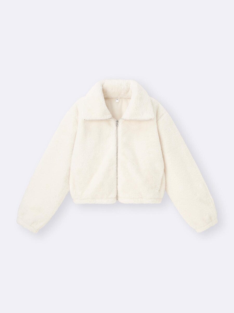 2025gu大人女性おすすめフラッフィーブルゾン