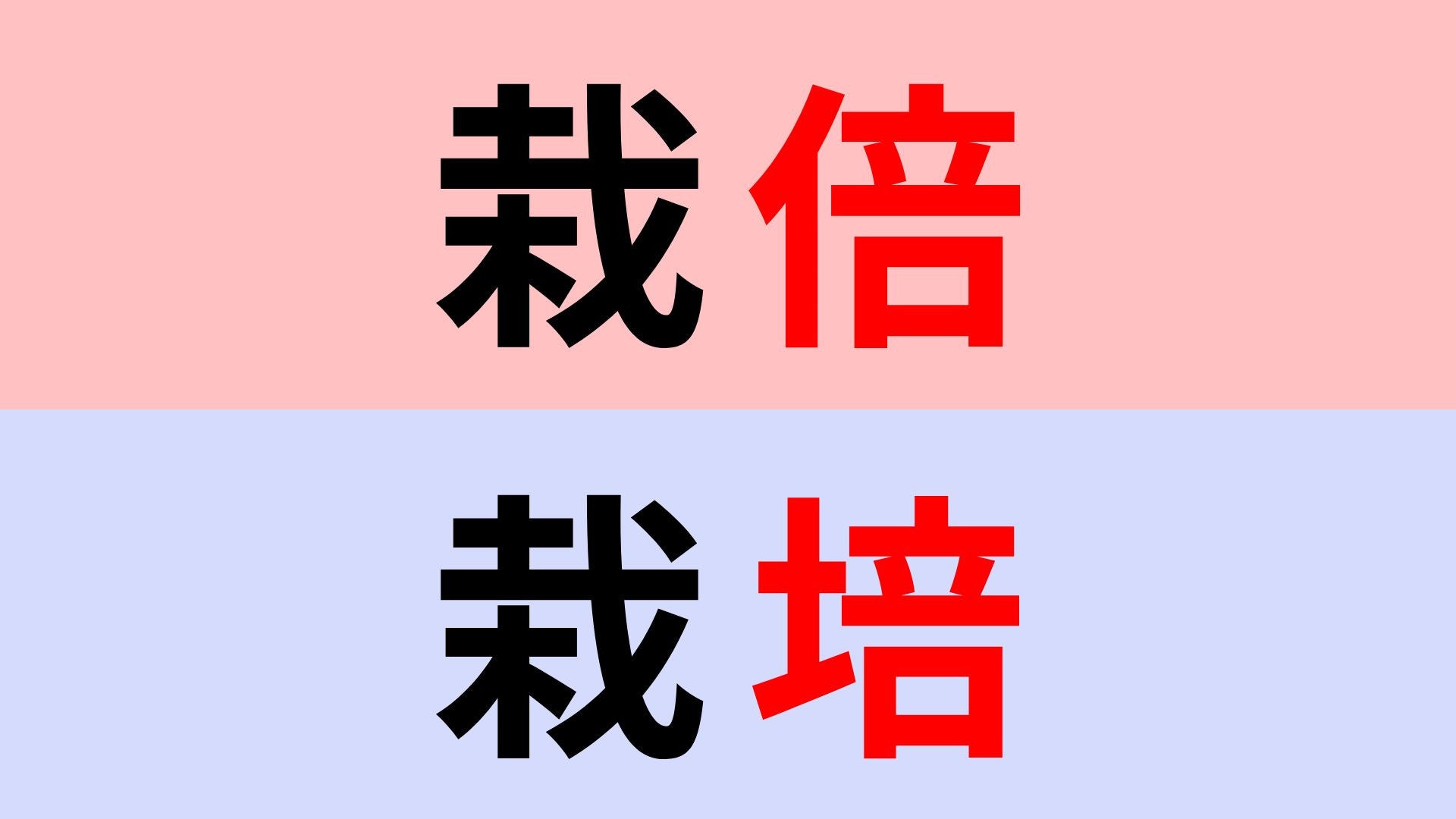 【漢字クイズ】「栽培」or「栽倍」正解はどっち？簡単な問題です！