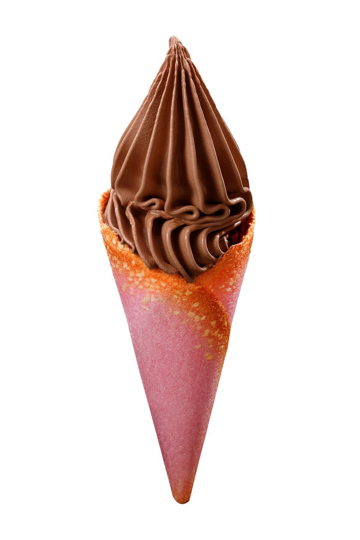 CREMIA the Caramel × チョコラングドシャコーン／画像提供：日世株式会社