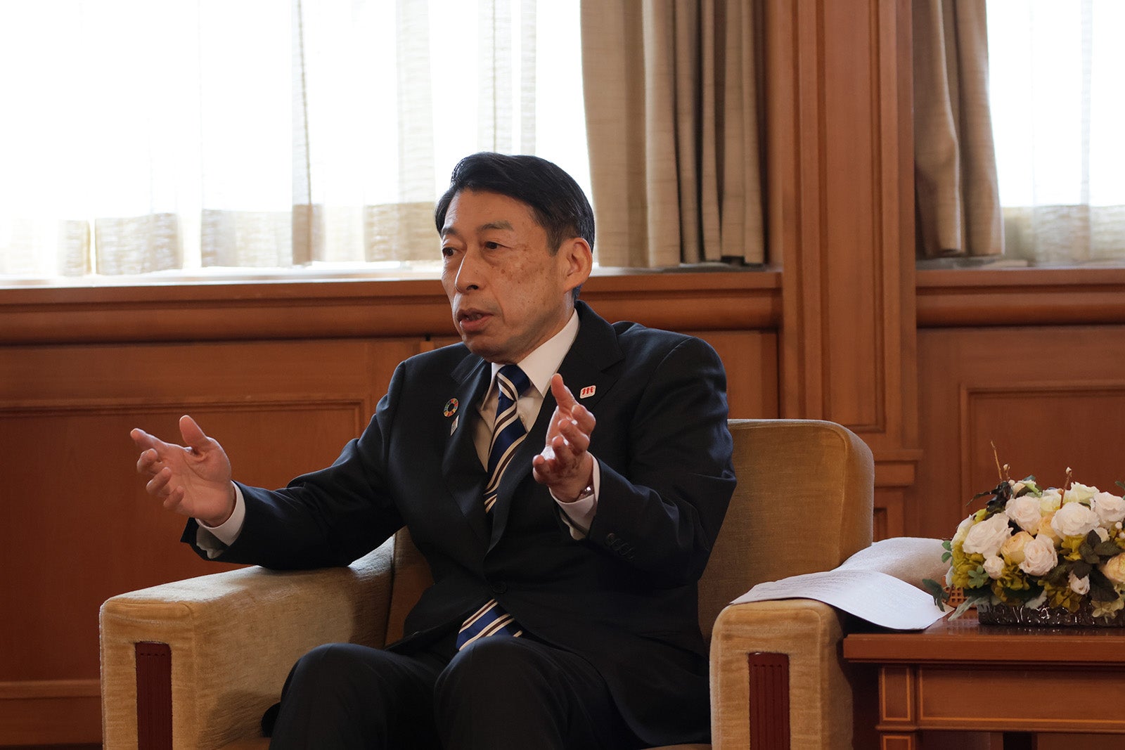 服部誠太郎福岡県知事（提供写真）