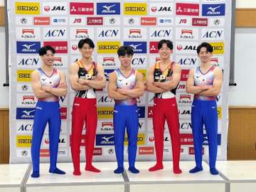 体操日本代表新ユニホーム発表 橋本大輝「このユニホームで最後の最後まで頑張っていきたい」 10月世界選手権から着用