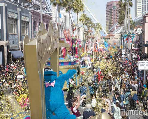 USJ、15周年パレード初お披露目 大量の泡&紙吹雪舞う“やり過ぎ”演出に熱狂