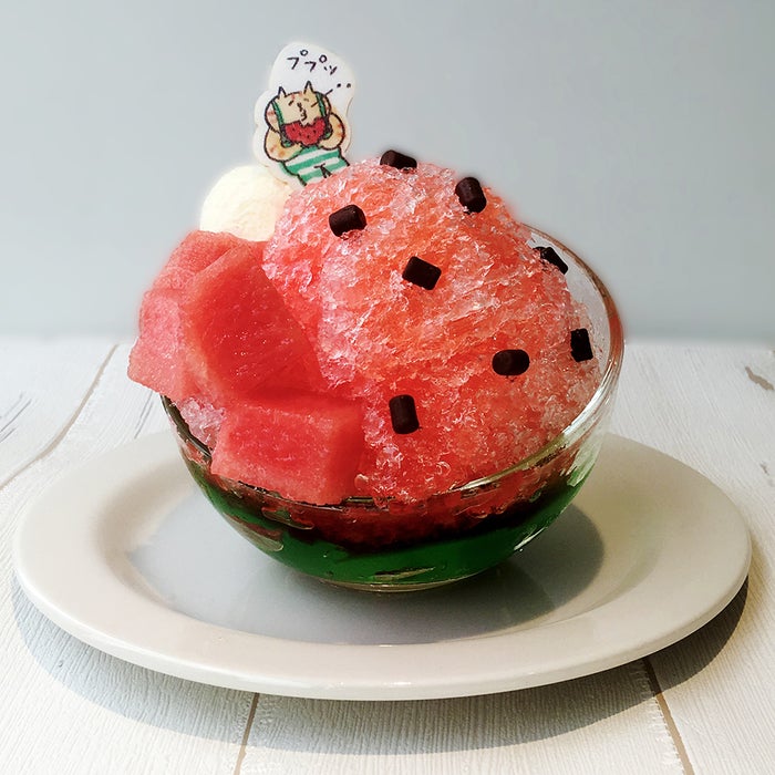 ごろごろにゃんすけのププッ！すいかかき氷　980円／画像提供：東急ハンズ