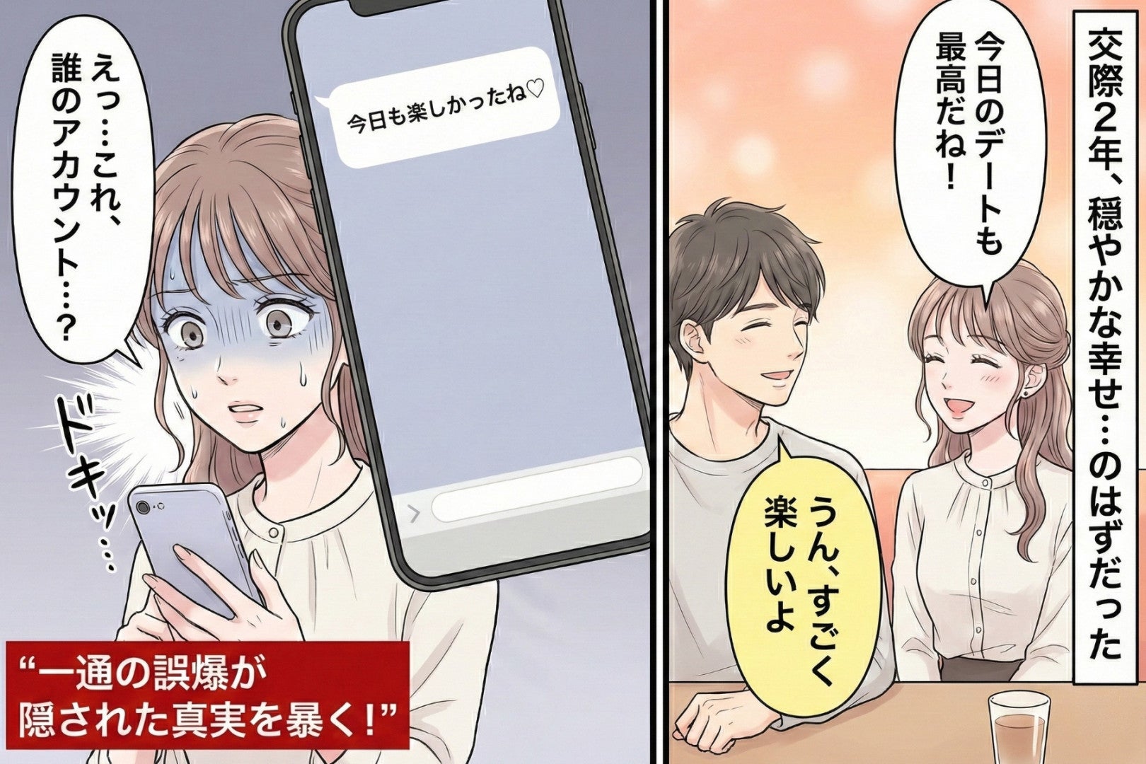 「今日も楽しかったね♡」デート後に届いたメッセージ→差出人が“彼のアカウントじゃない”と気づいた瞬間