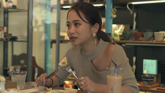 莉咲子「TERRACE HOUSE TOKYO 2019-2020」3rd WEEK(C)フジテレビ/イースト・エンタテインメント