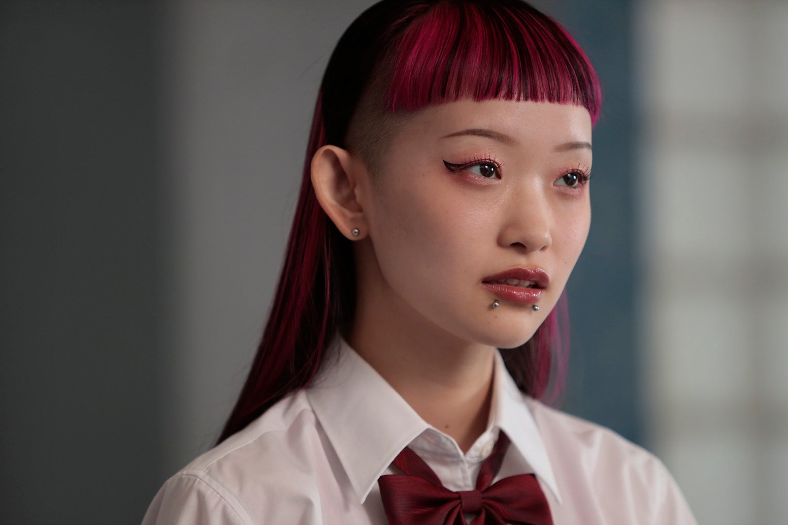 詩羽「最高の教師 1年後、私は生徒に■された」第5話より（C）日本テレビ