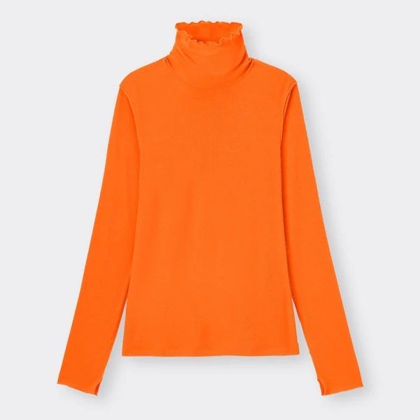 GU　ひと目惚れトップス　￥1,500以下　ソフトリブタートルネックT