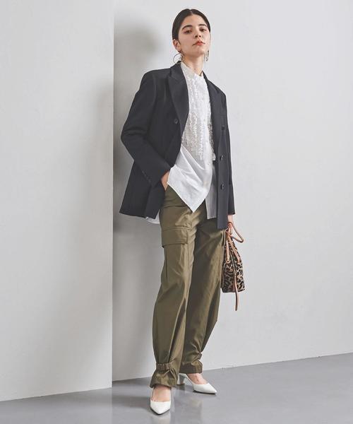 ノーカラーシャツを使った大人コーデ 21 レディースの着回しテク モデルプレス