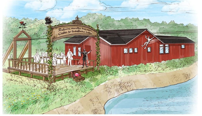 飛行おにのジップラインアドベンチャー（C）Moomin Characters TM