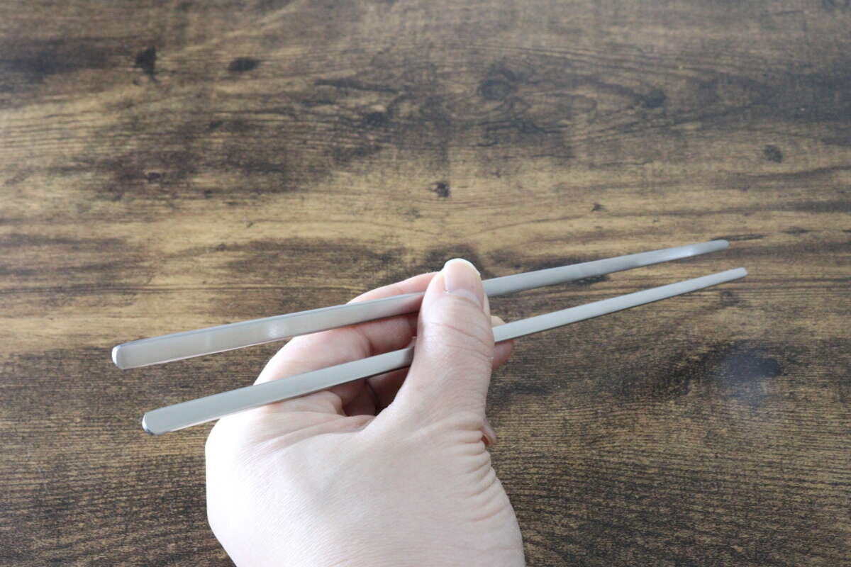 シンプルステンレススプーン&お箸セット お箸 シンプルステンレススプーン&お箸セット お箸