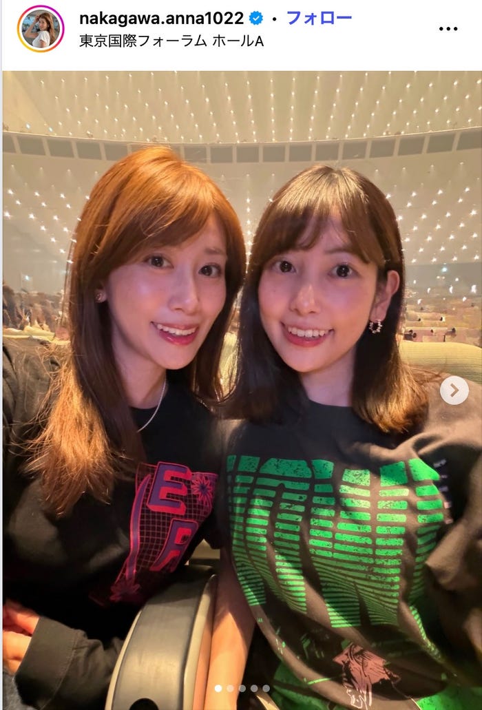 中川安奈Instagramより