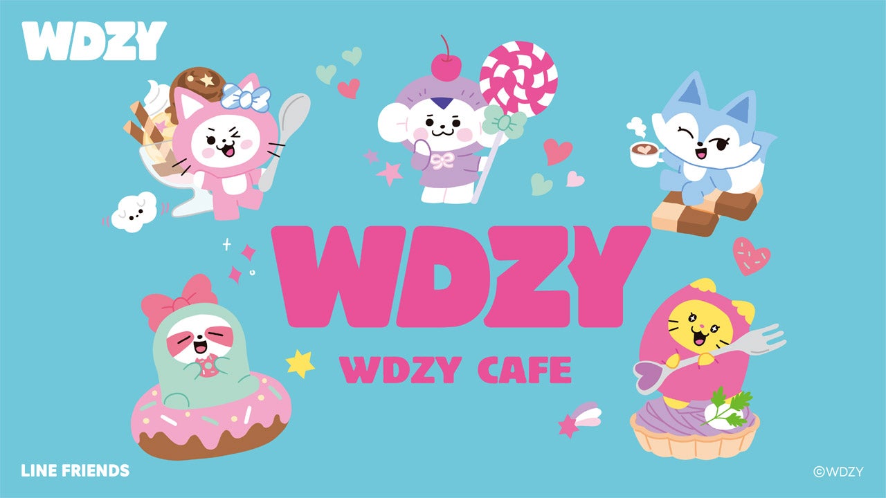 WDZYカフェ」第2弾が新宿で、描きおろしアートの乙女スイーツや