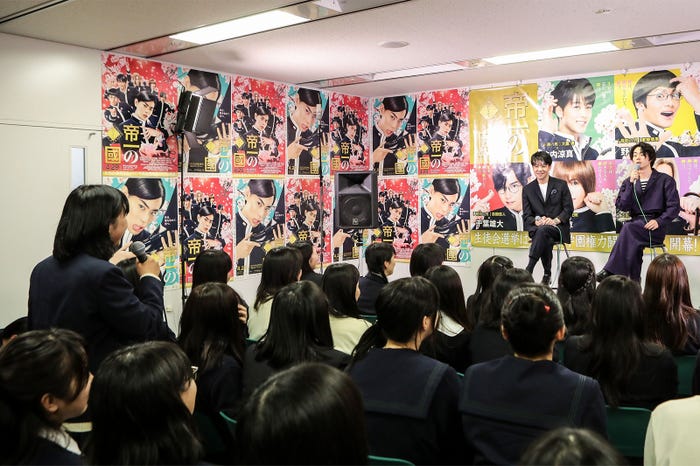 母校の後輩も(提供写真)