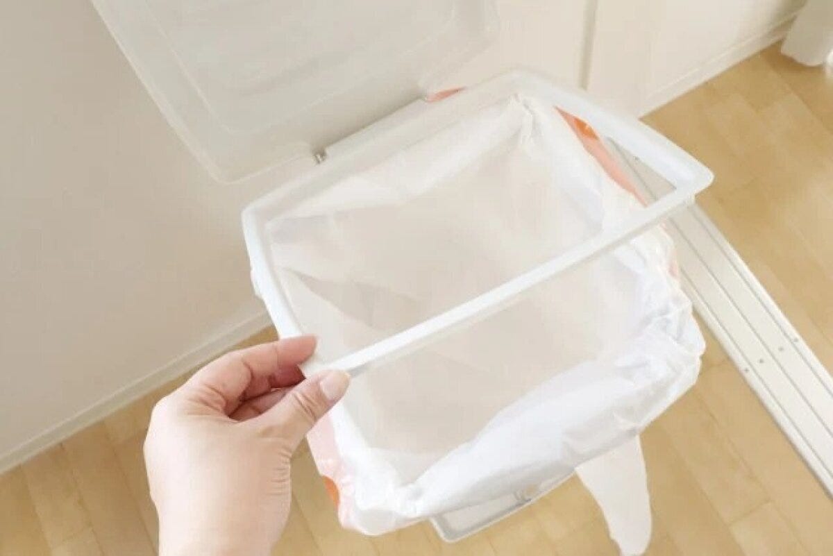 ダイソー　ゴミ袋ホルダー　使用例