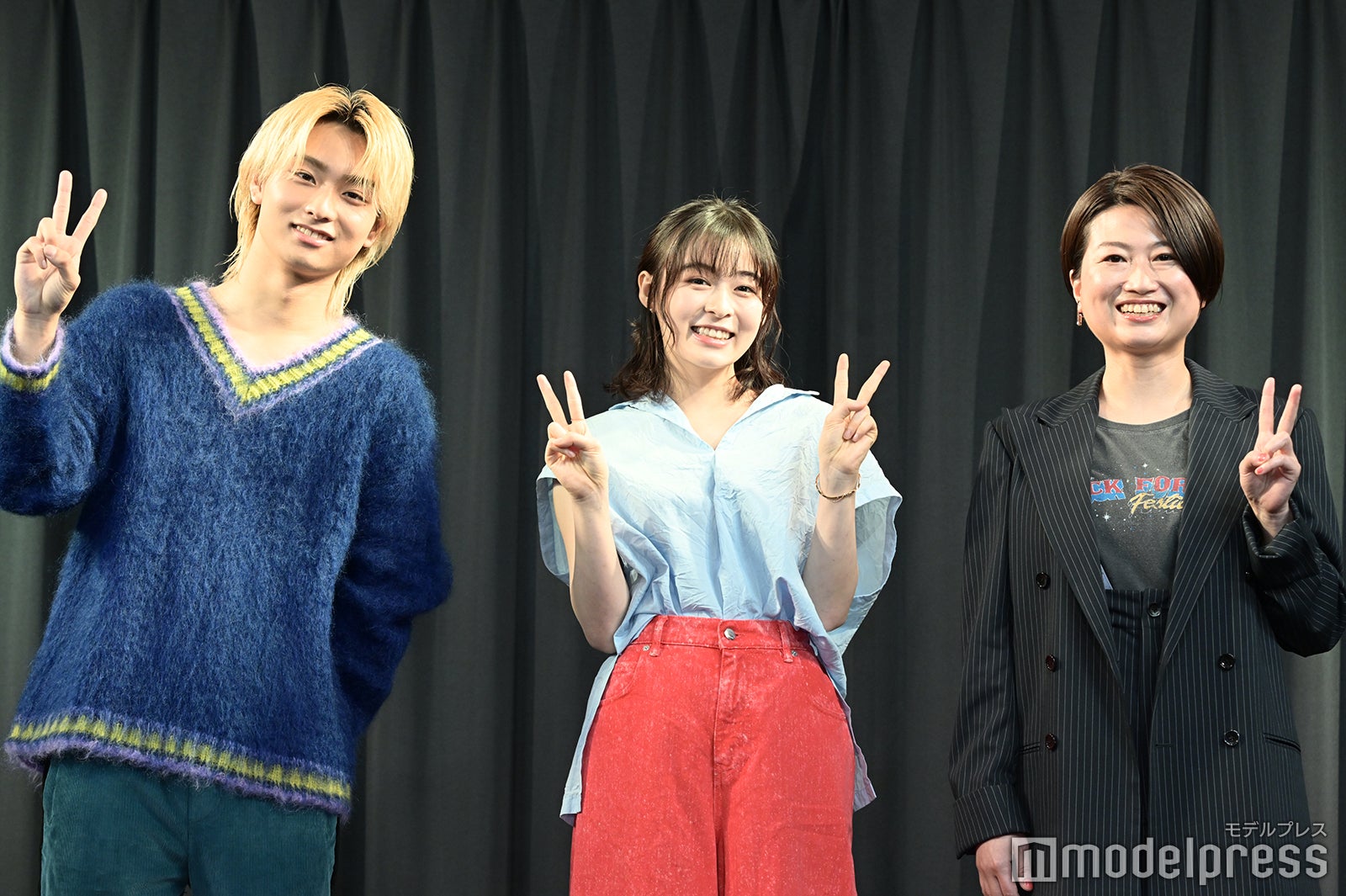 奥平大兼、森七菜、池田千尋監督（C）モデルプレス