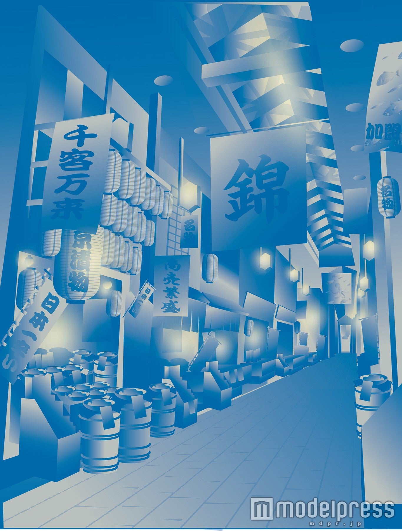 錦市場／壁紙イメージ（C）Disney