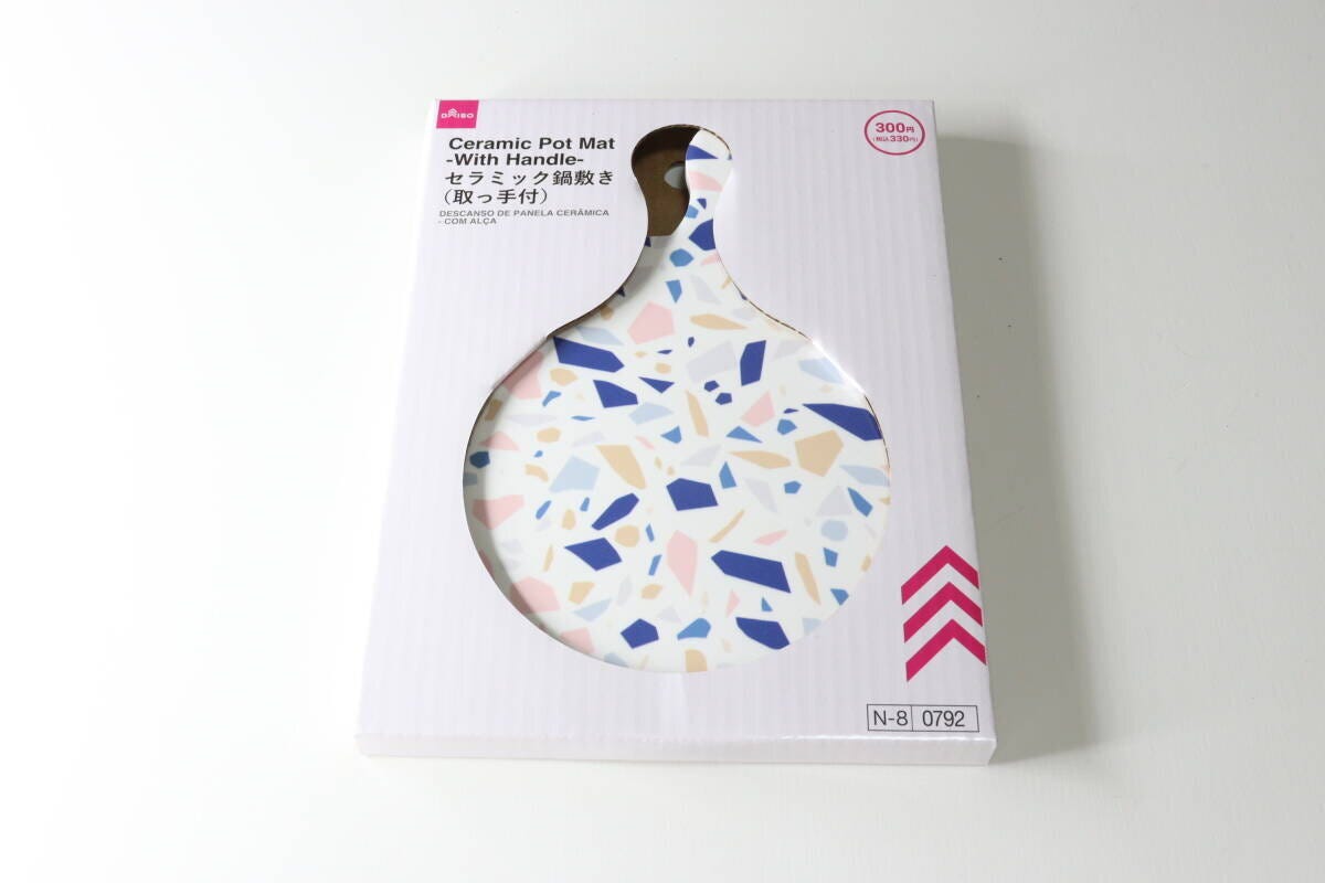 セラミック鍋敷き（取っ手付）　パッケージ