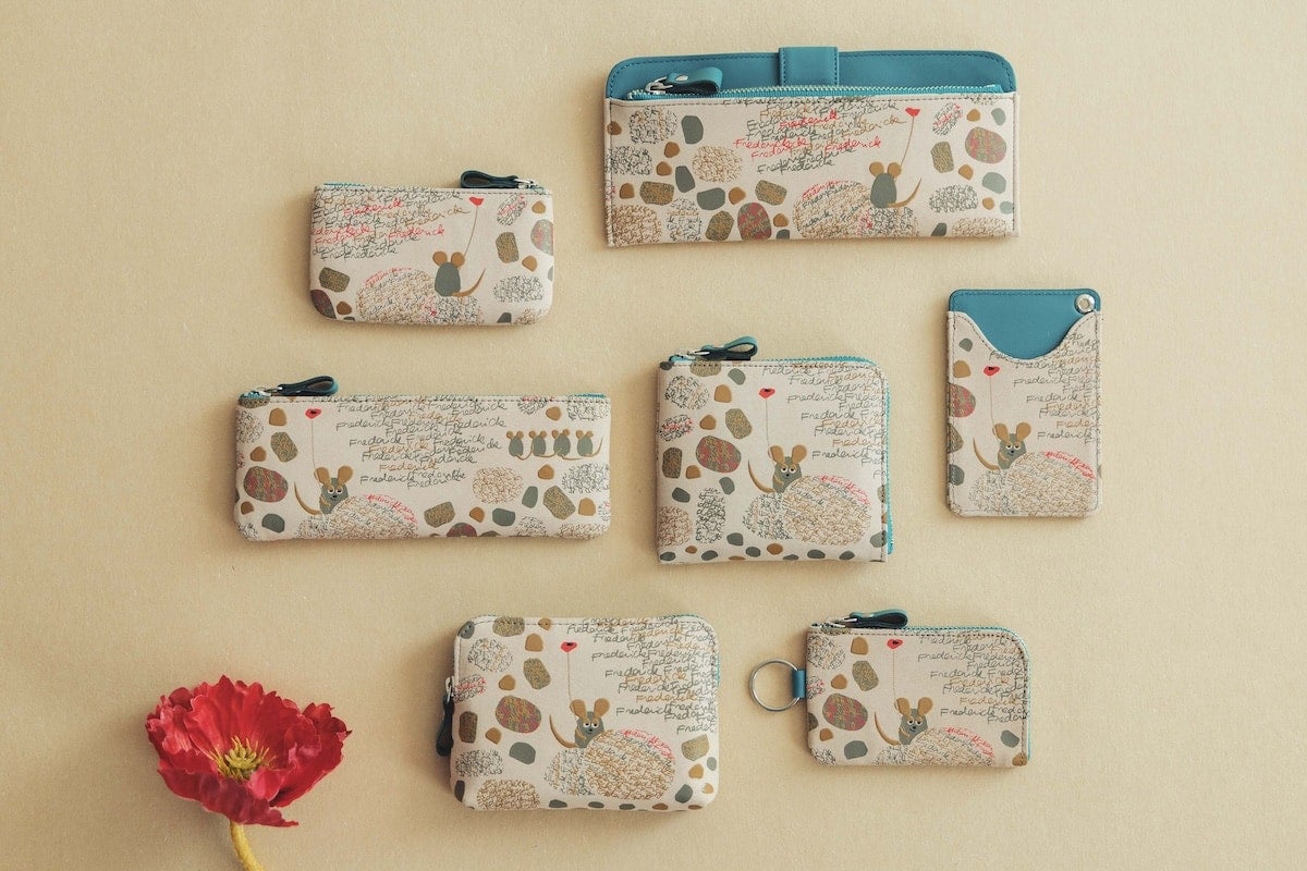大人気コラボ第2弾！ レオ・レオニ『フレデリック』×伝統工芸品「甲州印伝」による財布・ポーチ・ペンケースなど全7種類を発売