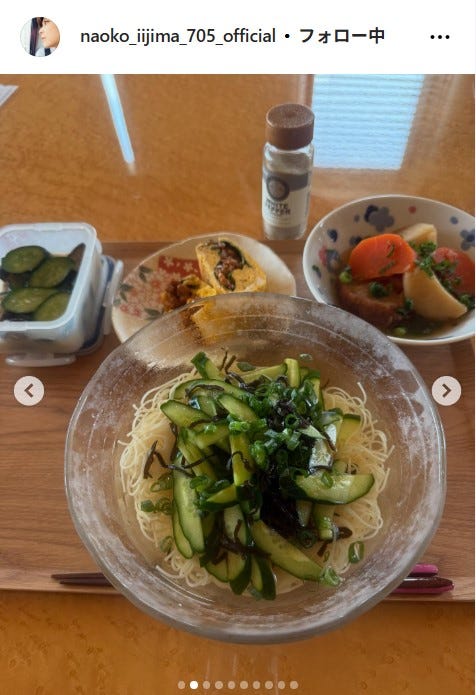 飯島直子Instagramより