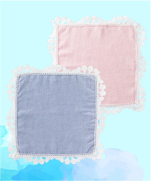 <UCHINO>レースタオル 1,540円 サイズ:約20×20cm【限定500個】/提供画像