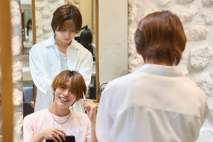 相馬理、岩橋玄樹「恋愛ルビの正しいふりかた」第1話(C)おげれつたなか・新書館/TOKYO MX