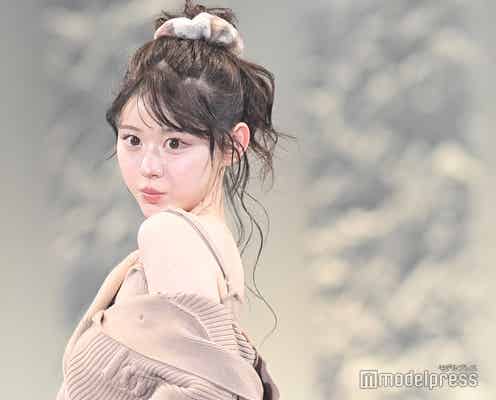 「今日好き」りんか、ワンショルミニ丈ニットで美肩&美脚際立つ【サツコレ2025A/W】