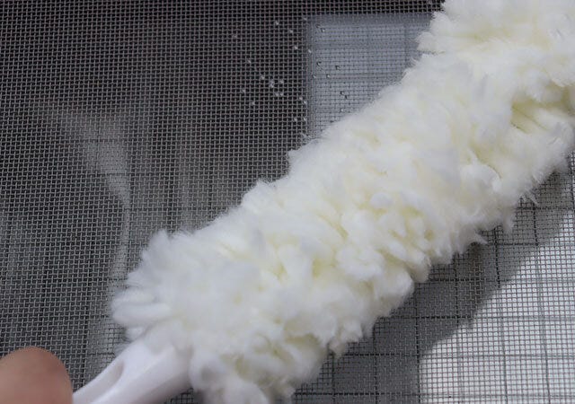 網戸クリーナー　使用例