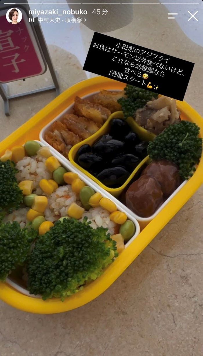 宮崎宣子Instagramストーリーズより