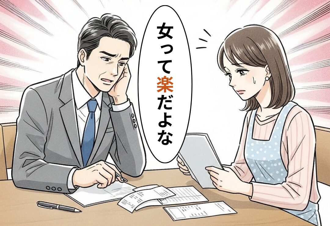 「女って楽だよな」完全に妻を“下に見る”モラ夫。しかし後日⇒妻が与えた【罰】に耐えられず…頭を下げた話