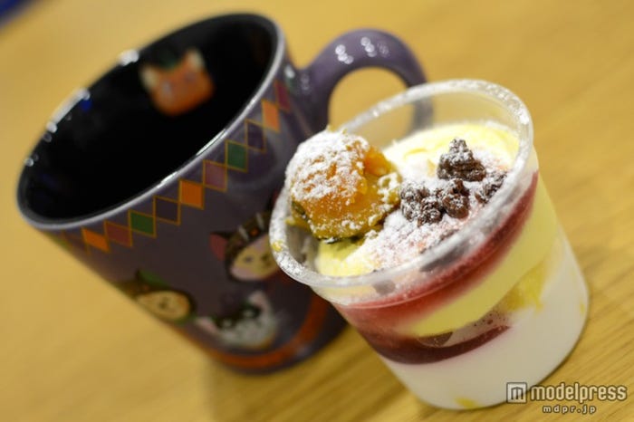 パンプキンとチーズクリームのカップデザート