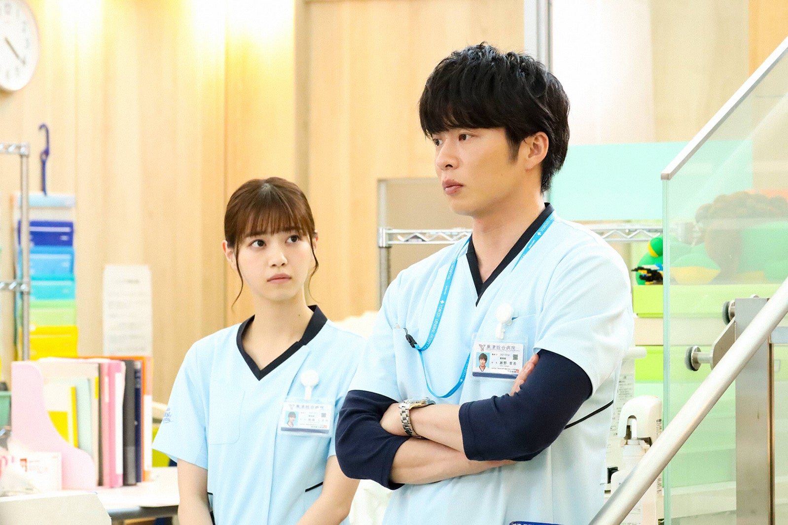 西野七瀬、田中圭／「アンサング・シンデレラ 病院薬剤師の処方箋」第8話より（C）フジテレビ