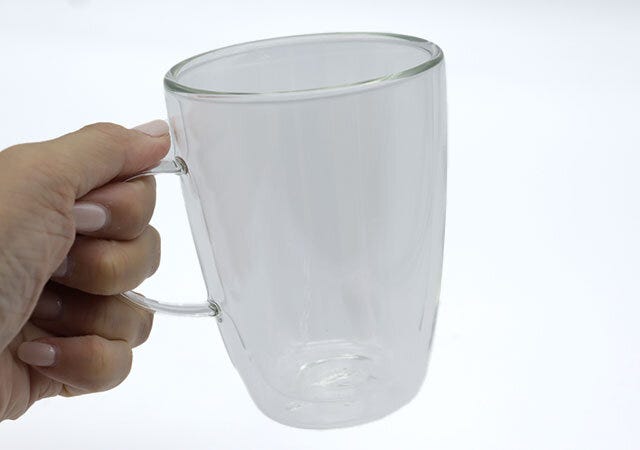 ダイソー　ダブルウォールコップ（350ml）　持ち手　持ちやすい