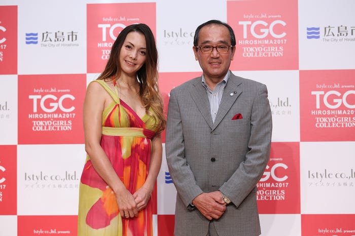 土屋アンナ、松井一實広島市長(提供写真)