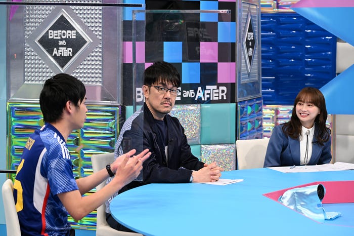 すがやなおひろ、土田晃之、影山優佳(C)テレビ朝日