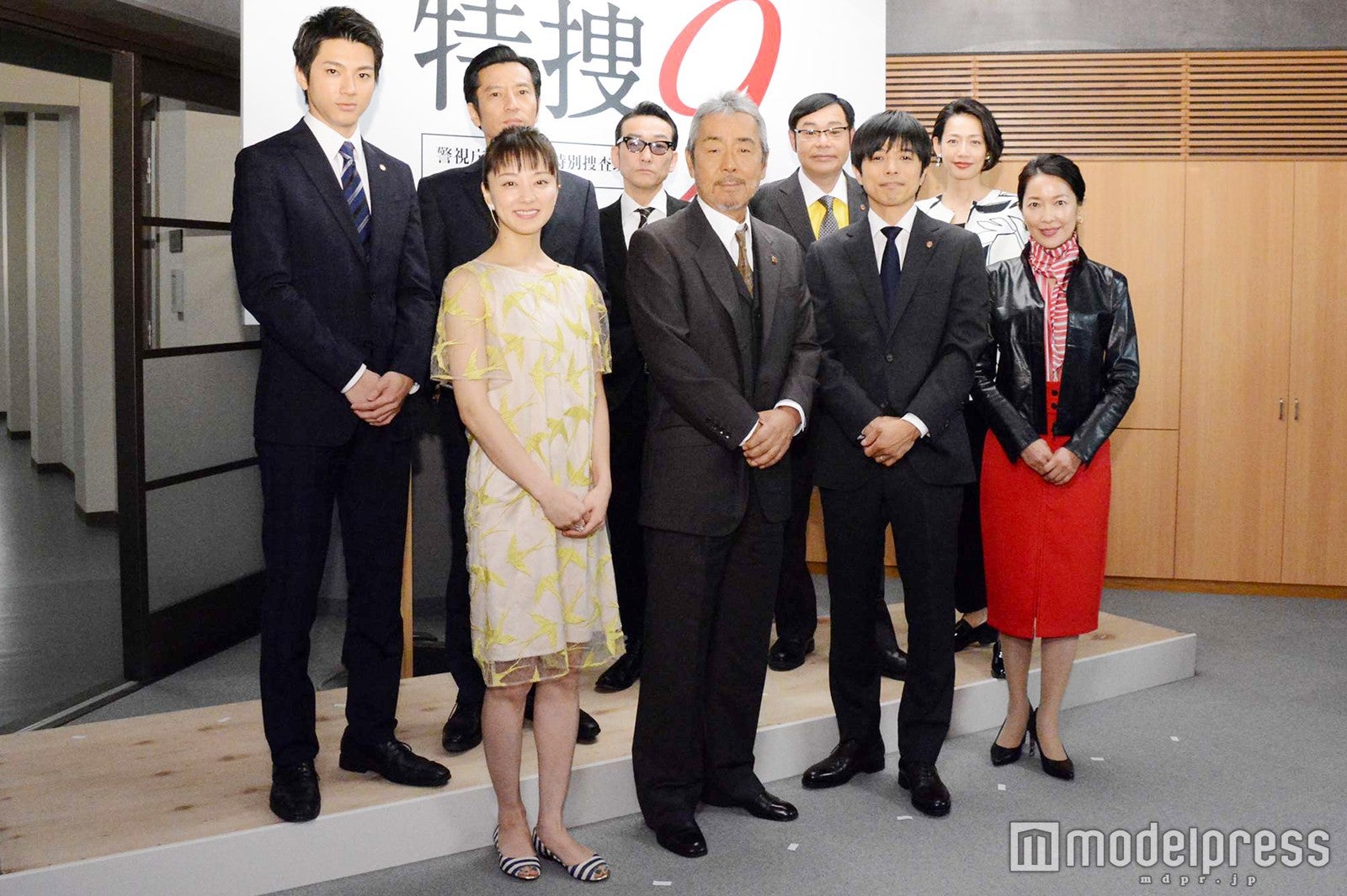 （前列左から）中越典子、寺尾聰、井ノ原快彦、羽田美智子（後列左から）山田裕貴、津田寛治、吹越満、田口浩正、原沙知絵（C）モデルプレス