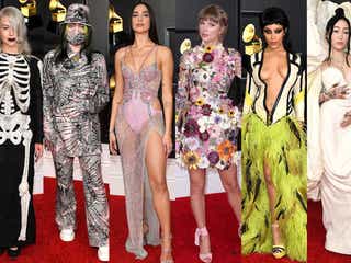 テイラー・スウィフト、デュア・リパ、ビリー・アイリッシュらド派手&SEXYルックで登場「第63回グラミー賞」レッドカーペット