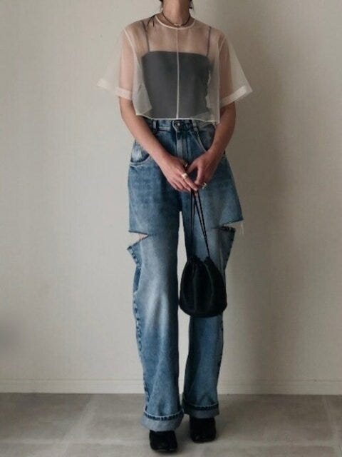 デニム　コーデ