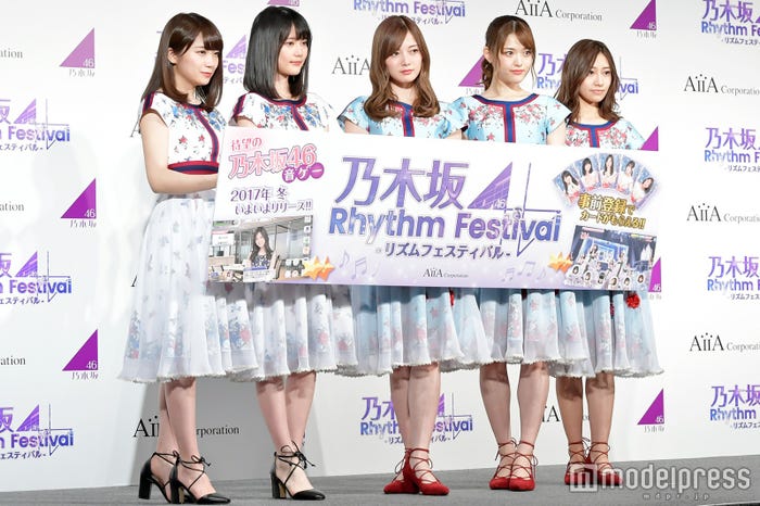 秋元真夏、生田絵梨花、白石麻衣、松村沙友理、桜井玲香(C)モデルプレス