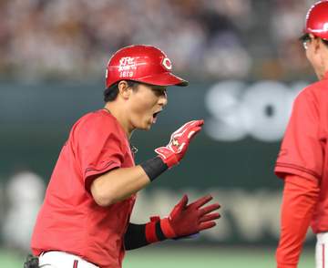 広島・佐々木 弾丸で突き刺す2号16試合ぶり 九回技あり一発も「明日ダメなら意味ない」