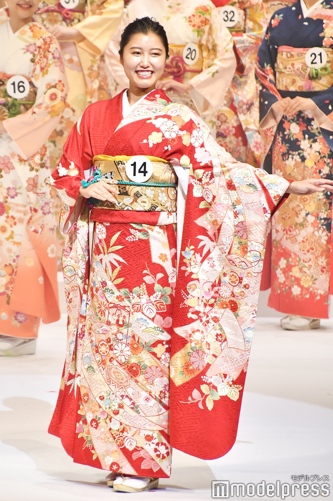 着物審査の様子／「2020ミス・インターナショナル日本代表選出大会」（C）モデルプレス